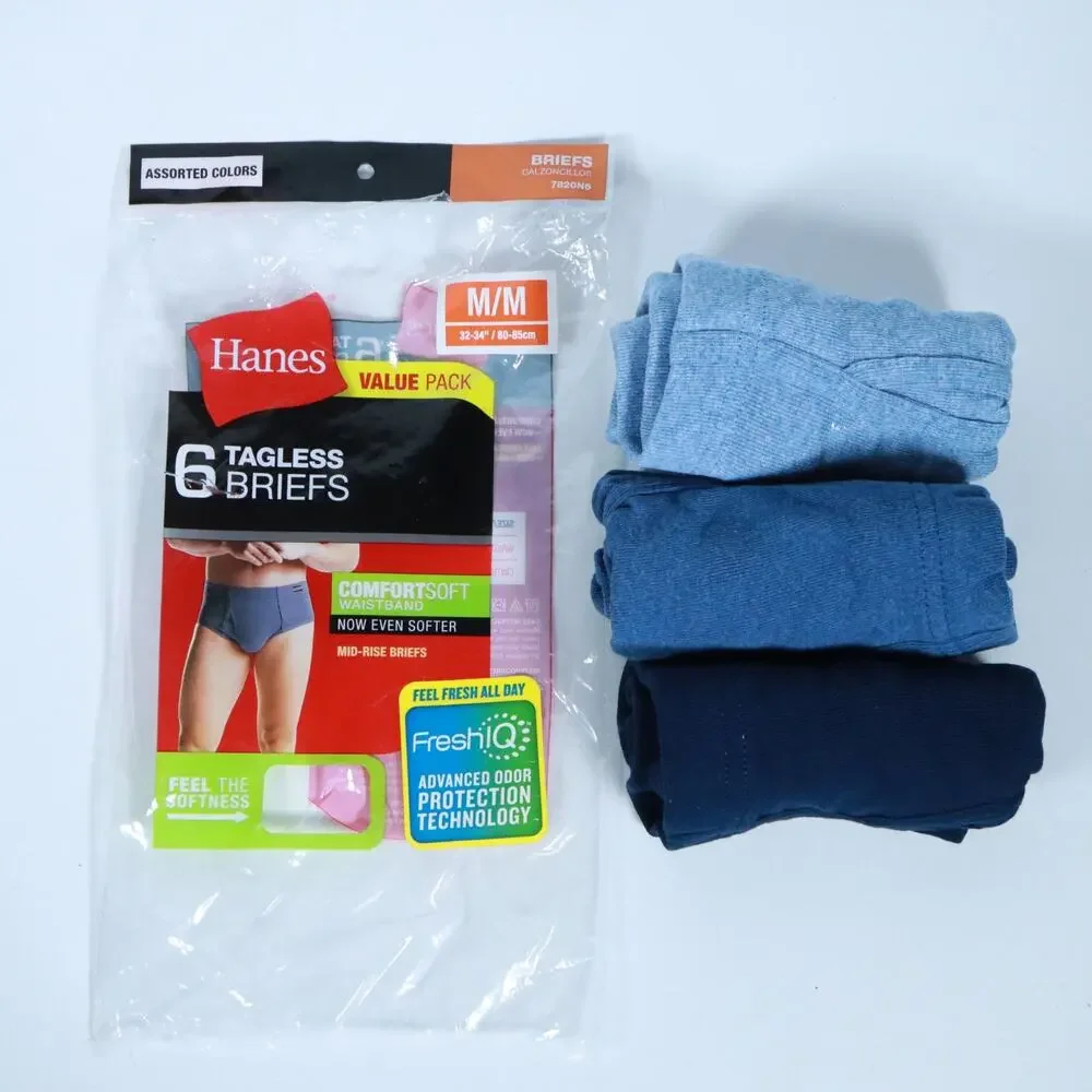 Hanes Men's Comfort Soft Waistband Mid-Rise Briefs Lot of 3 FreshIQ 2014